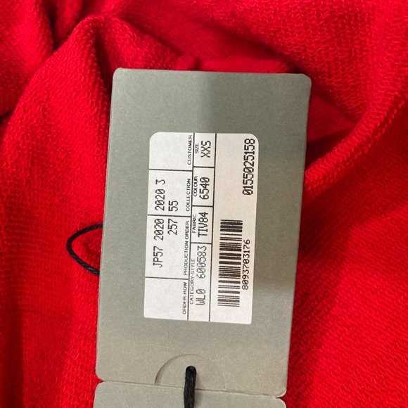 Balenciaga Logo Print Hoodie Red (XXS) - Picture 4 of 4